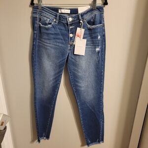 KanCan Women's Medium Blue Skinny Jeans